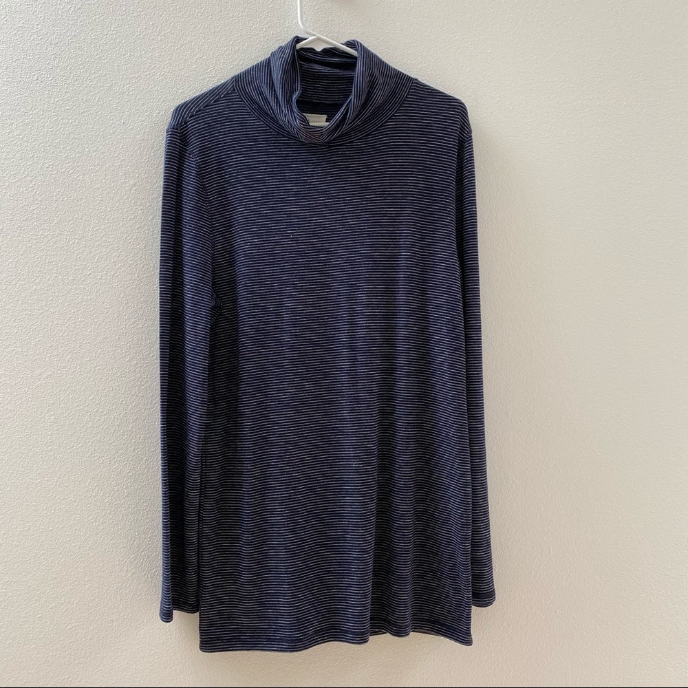 NWT Lou & Grey Striped Turtleneck Sweater XL